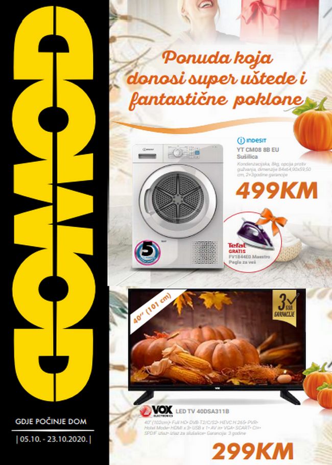Domod: Akcijski katalog od 05. do 23.10.2020.
