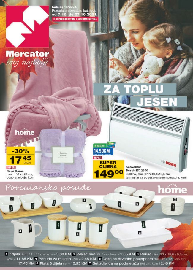 Mercator: Katalog za toplu jesen od 07. do 27.10.2021.