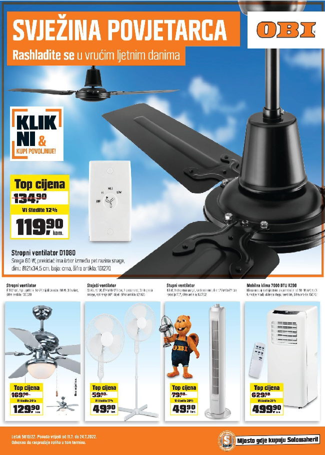 OBI: Akcijski katalog od 11. do 24.07.2022.