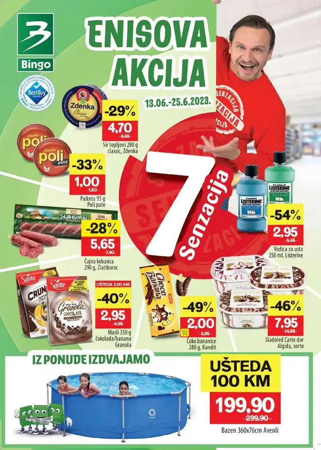 Bingo: Enisova akcija za RS od 13. do 25.06.2023.