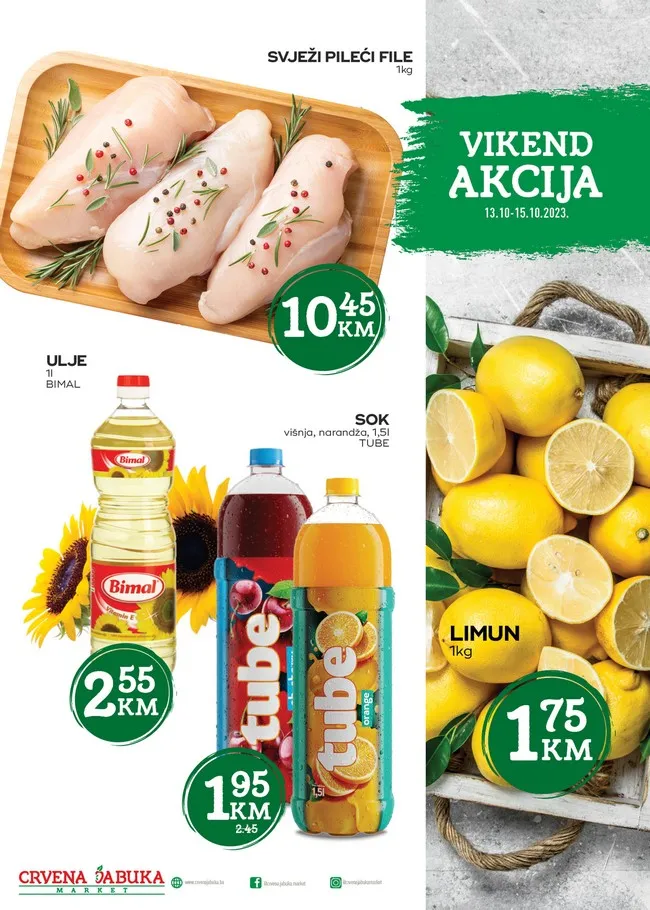 Crvena jabuka: Vikend akcija od 13. do 15.10.2023.