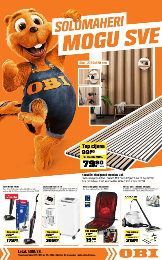 OBI: Akcijski katalog (od 12.01. do 24.01.2026)