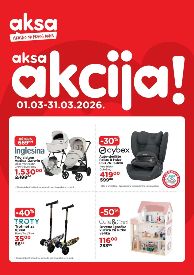 Aksa: Akcijski katalog (od 01.03. do 31.03.2026)