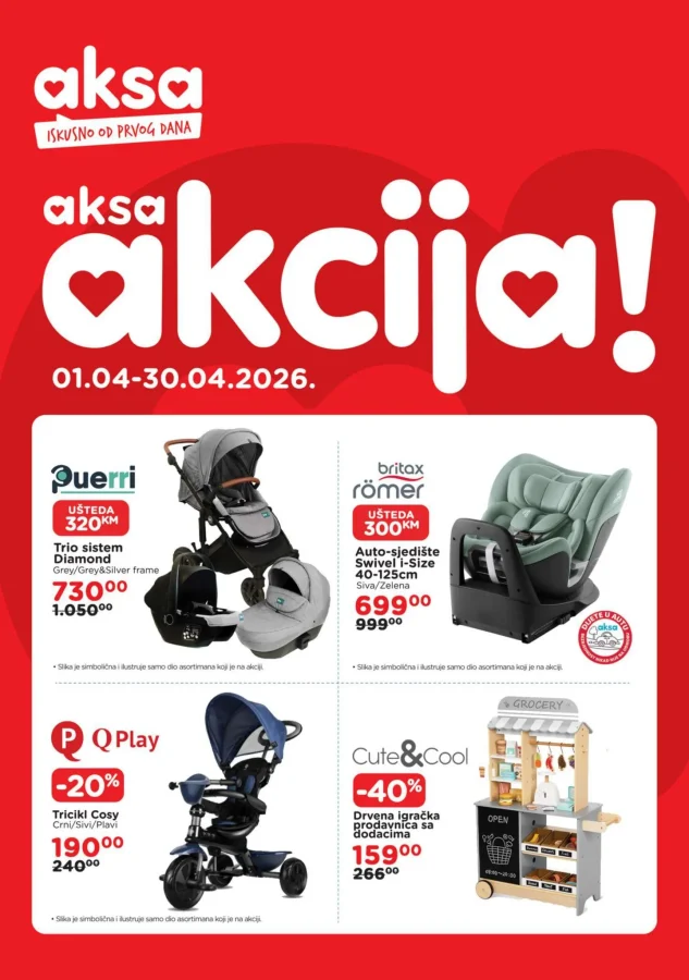 Aksa: Akcija (od 01.04. do 30.04.2026)