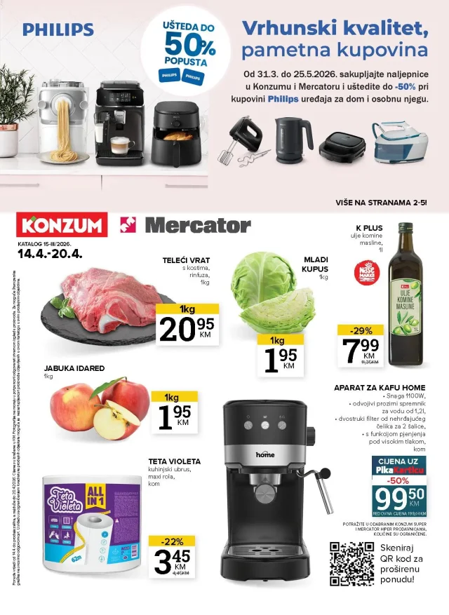 Konzum i Mercator: Katalog RS