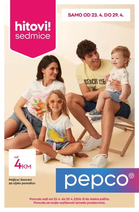 Pepco: Hitovi sedmice (od 23.04. do 29.04.2026)